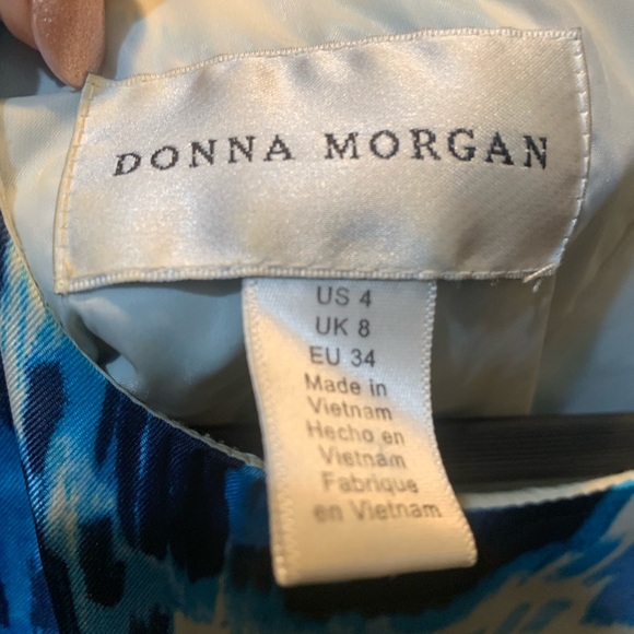 Blue /white summery aline dress - Picture 7 of 8